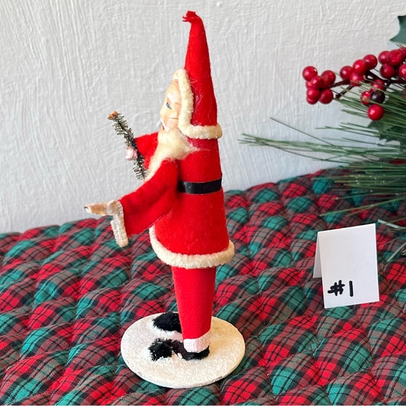 Vintage Belsnickel Santa Claus Standing Figure on Base St. Nicholas MadeJapan #1 - Picture 7 of 13